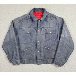 Vintage 70s JC Penney Ranchcraft Jacket Mens S/M Trucker Jean Quilted Lined Read